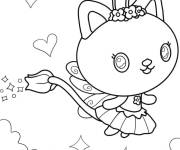 Coloriage F&eacute;e Kitty en couleur