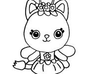Coloriage F&eacute;e Kitty mignonne