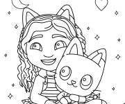 Coloriage Gabby avec son meilleur ami