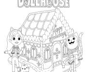 Coloriage et dessins gratuit Gabby chat no&euml;l à imprimer