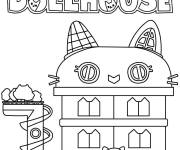 Coloriage La maison de poup&eacute;e de Gabby