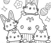Coloriage Les cousins ​​cupcakes de Cakey