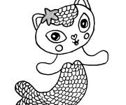 Coloriage MerCat Gabby de dessin anim&eacute;