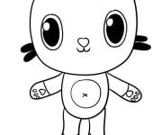 Coloriage et dessins gratuit Pandy chat souriante de Gabby Dollhouse à imprimer