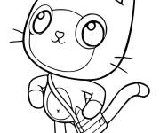 Coloriage et dessins gratuit Pandy le chat de Gabby et la maison magique à imprimer