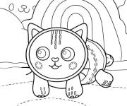 Coloriage Pillow cat maternelle pour enfant