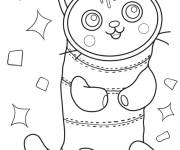 Coloriage Pillow cat mignon