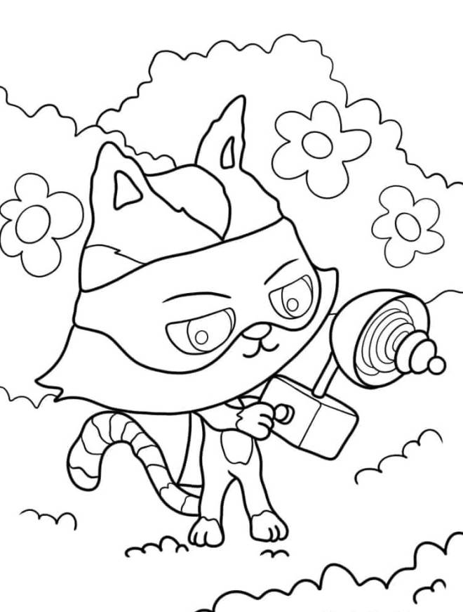dessin gabby chat à imprimer gratuit