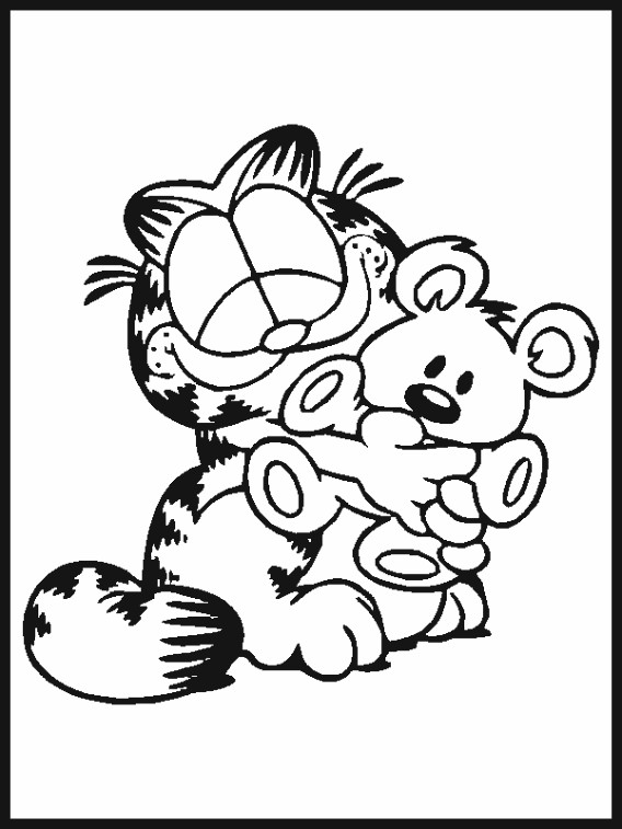 Coloriage et dessins gratuits Dessin Garfield à colorier à imprimer