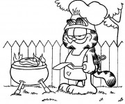 Coloriage et dessins gratuit Garfield 1 à imprimer