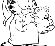 Coloriage Garfield &agrave; imprimer