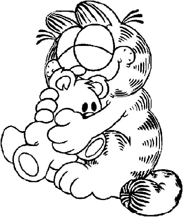 Coloriage et dessins gratuits Garfield en ligne à imprimer à imprimer