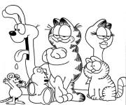 Coloriage Garfield et ses copains 
