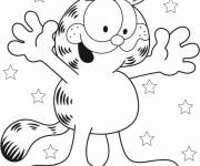 Coloriage Garfield Kawaii