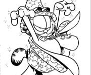 Coloriage Le magicien Garfield