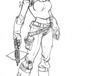 Coloriage coloriage de grande fille de GI-Joe