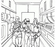 Coloriage l'&eacute;quipe de GI Joe dessin anim&eacute;