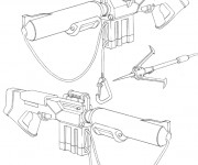 Coloriage Les &eacute;quipements de guerre  de GI- Joe en ligne