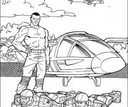 Coloriage Les h&eacute;licopt&egrave;res dessin anim&eacute;