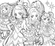 Coloriage Affiche des f&eacute;es de Glitter Force