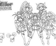 Coloriage Affiche des princesses de Force scintillante