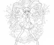 Coloriage Brille, Lily Glitter Force