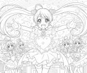 Coloriage C&oelig;ur rayonnant d'Emily