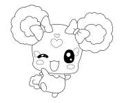 Coloriage Chiot kawaii de Glitter Force