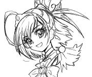 Coloriage Cure Reika de l'anime Glitter Force