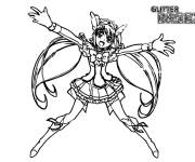 Coloriage Cure Vent de Glitter Force