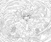 Coloriage D&eacute;termination f&eacute;roce de Nao