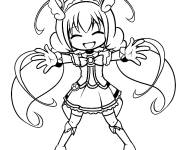 Coloriage Emily Chibi Glitter Force