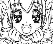 Coloriage Emily heureuse de Glitter Force