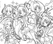 Coloriage Equipe de force des paillettes