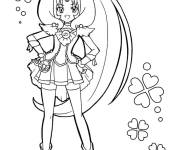 Coloriage F&eacute;e April de Glitter Force