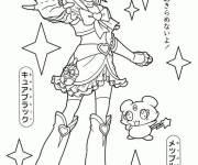 Coloriage F&eacute;e Avril Glitter Force
