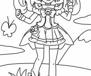 Coloriage F&eacute;e de Glitter Force en plein air