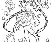 Coloriage F&eacute;e Glitter Force &agrave; motif