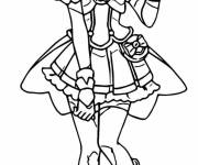 Coloriage F&eacute;e Nao de Glitter Force
