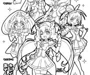 Coloriage Feuille de Glitter Force
