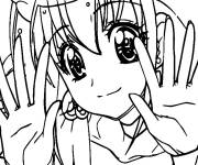 Coloriage Fille adorable de Glitter Force
