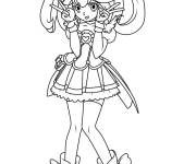 Coloriage Fille mignonne de Glitter Force