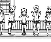 Coloriage Filles de Glitter Force en classe