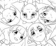 Coloriage Filles Glitter Force