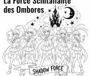 Coloriage Force scintillante des ombres