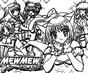 Coloriage Force scintillante Mewmew Power