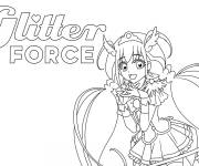 Coloriage Glitter Force enfant