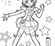 Coloriage H&eacute;ro&iuml;ne Glitter Force en lgine