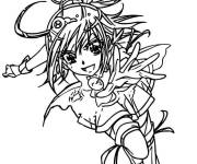 Coloriage Kelsey de Glitter Force