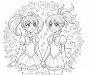 Coloriage L'amiti&eacute; d'Emily et Kelsy